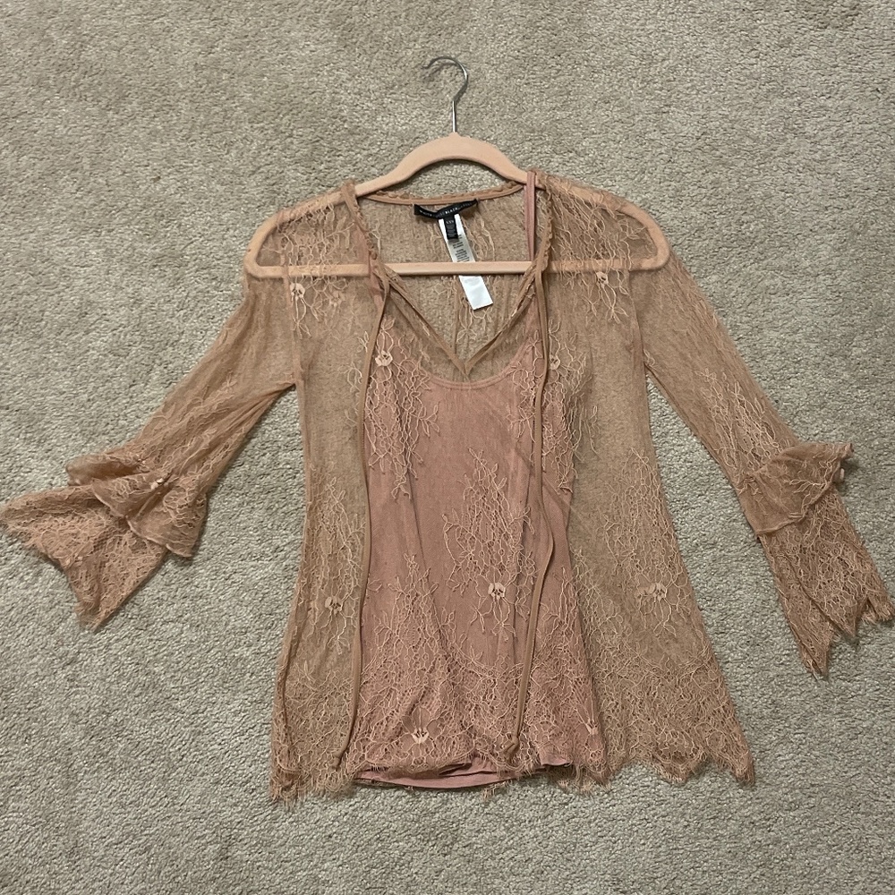 White House Black Market Tank & Sweater